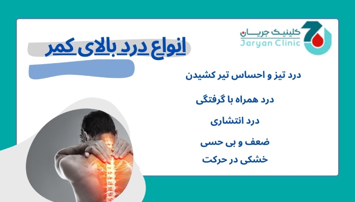 انواع درد بالای کمر