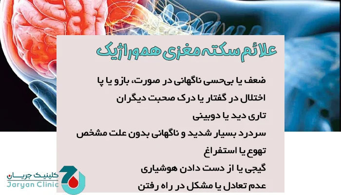 علائم سکته مغزی هموراژیک